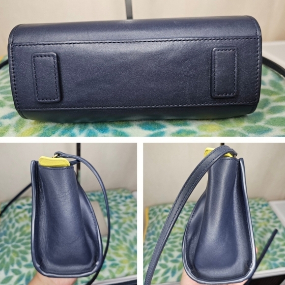 🔹️MCM🔹️ "RARE" MINI NAVY BLUE CROSSBODY BAG ✨️💙 - Picture 7 of 12
